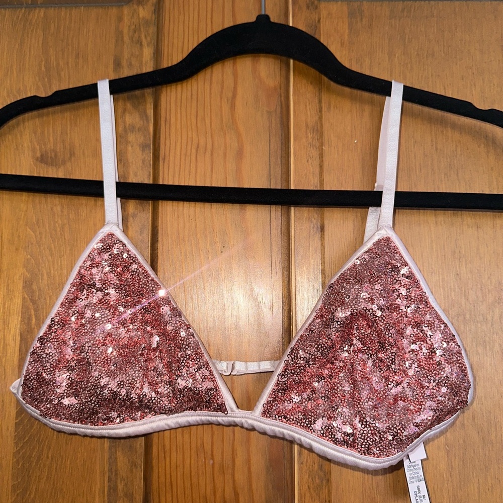 Victoria's Secret Pink Sequin Bralette